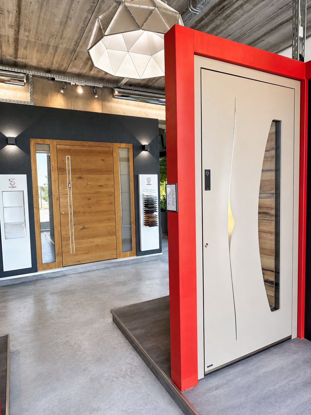 Porte d'entrée aluminium moderne